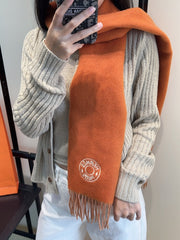 HERMES 25S SCARF 190 IN CASHMERE 854622