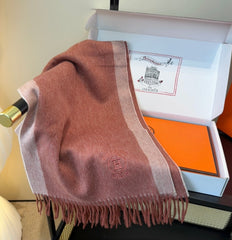 HERMES 25S SCARF 190 IN CASHMERE 854634