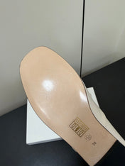 THE ROW 26S LACE UP DERBY FLATS IN WHITE CALFSKIN  WITH SQUARE TOE