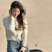 CELINE 25S CROCHET SLEEVE KNIT JACKET 0085