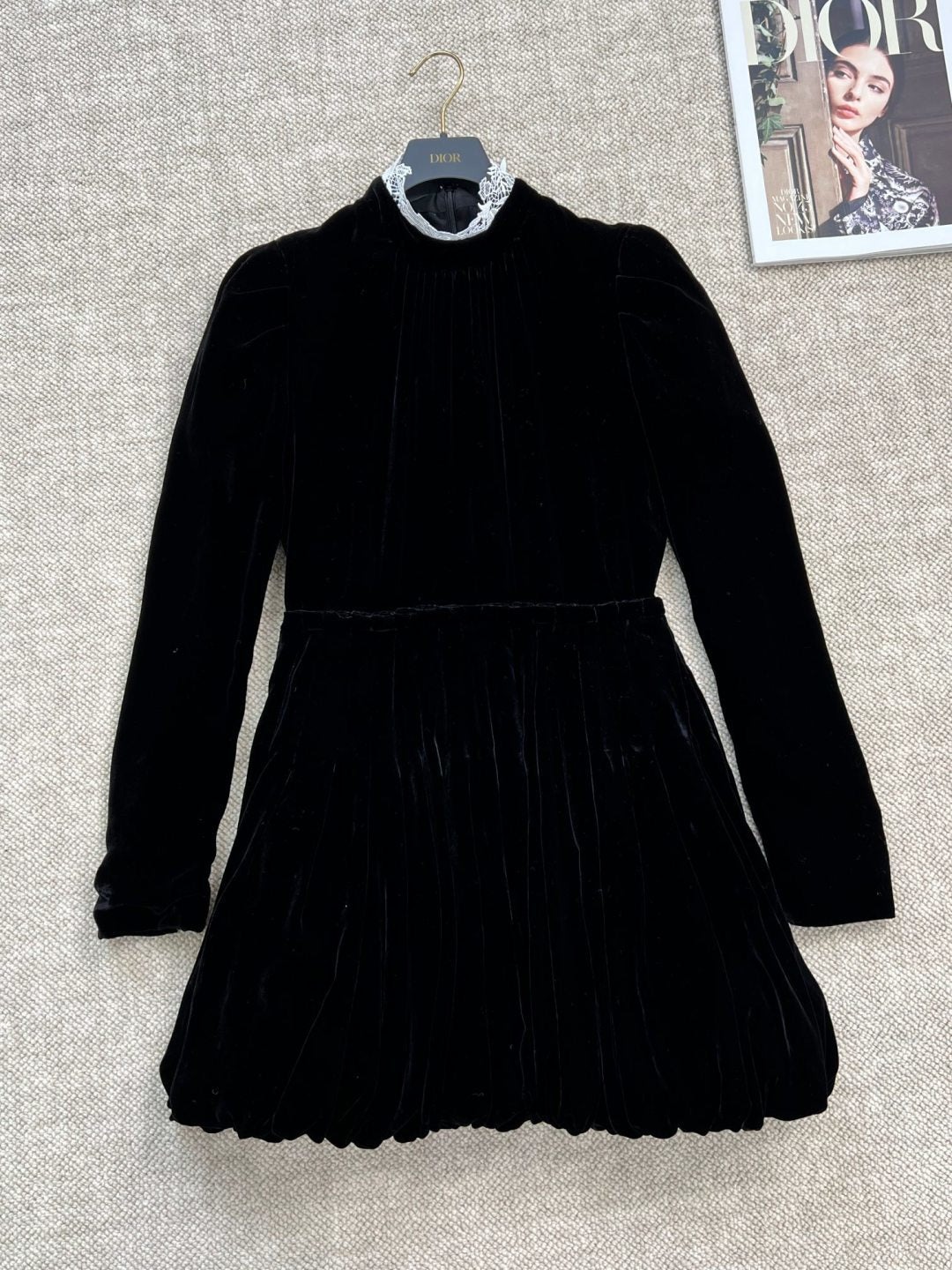 DIOR 25S VELVET DRESS 683