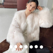 CHANEL 25S FOX FUR JACKET 593