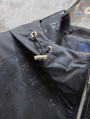 LV HOODED JACKET BLACK 239027