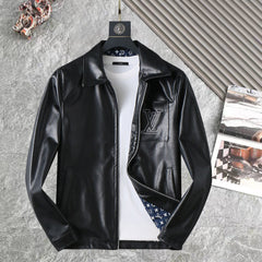 LV SHIRT JACKET IN BLACK SMOOTH LAMBSKIN 238977