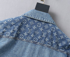 LV LIGHT BLUE MONOGRAM DENIM SHIRT JACKET 238981