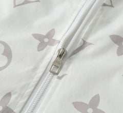 LV WHITE MONOGRAM HOODED JACKET 238986