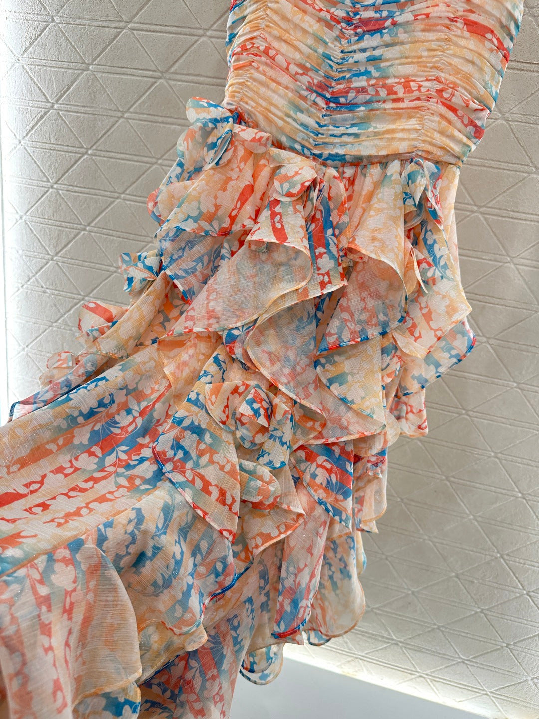 CHANEL 25S CAMELLIA LAYERED DRESS 651