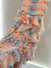 CHANEL 25S CAMELLIA LAYERED DRESS 651