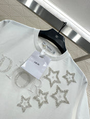 DIOR 25S ROUND-NECK SEQUIN T-SHIRT 731
