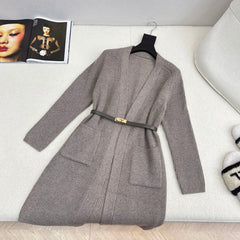 HERMES 25S LONG KNITTED CARDIGAN 082