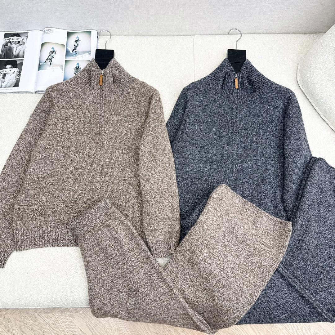 HERMES 25S STRAIGHT-CUT WOOL SUIT 010