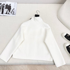 HERMES 25S DOUBLE-FACED WOOL STAND-COLLAR COAT 188