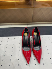 NORMA PUMPS IN RED GLOSSY SHEEPSKIN