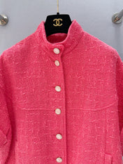 CHANEL 26S SHORT-SLEEVE STAND COLLAR JACKET 889