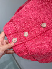 CHANEL 26S SHORT-SLEEVE STAND COLLAR JACKET 889