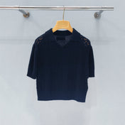 MIUMIU 26S KNITTED POLO SHIRT 881