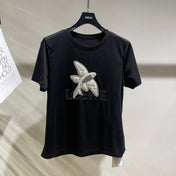 Loewe 25 Three-dimensional Beaded T-shirt Cotton