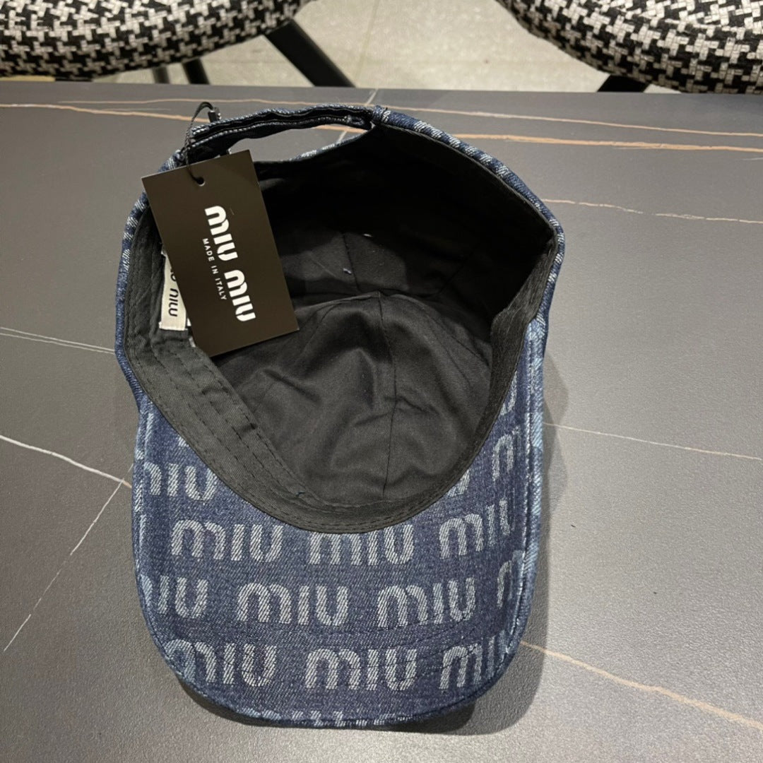 MM BASEBALL CAP IN BLUE DENIM