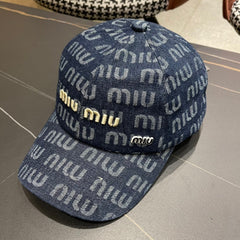 MM BASEBALL CAP IN BLUE DENIM