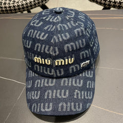MM BASEBALL CAP IN BLUE DENIM