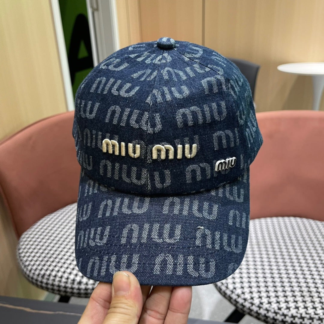 MM BASEBALL CAP IN BLUE DENIM