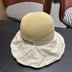 WIDE BRIM HAT MODEL 651950 IN WHITE MESH FABRIC