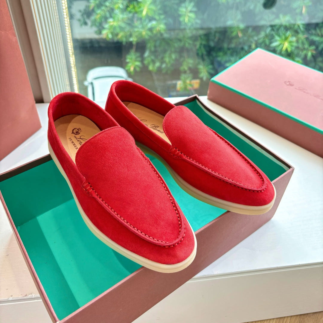 LP LOAFERS 25S IN RED CASHMERE