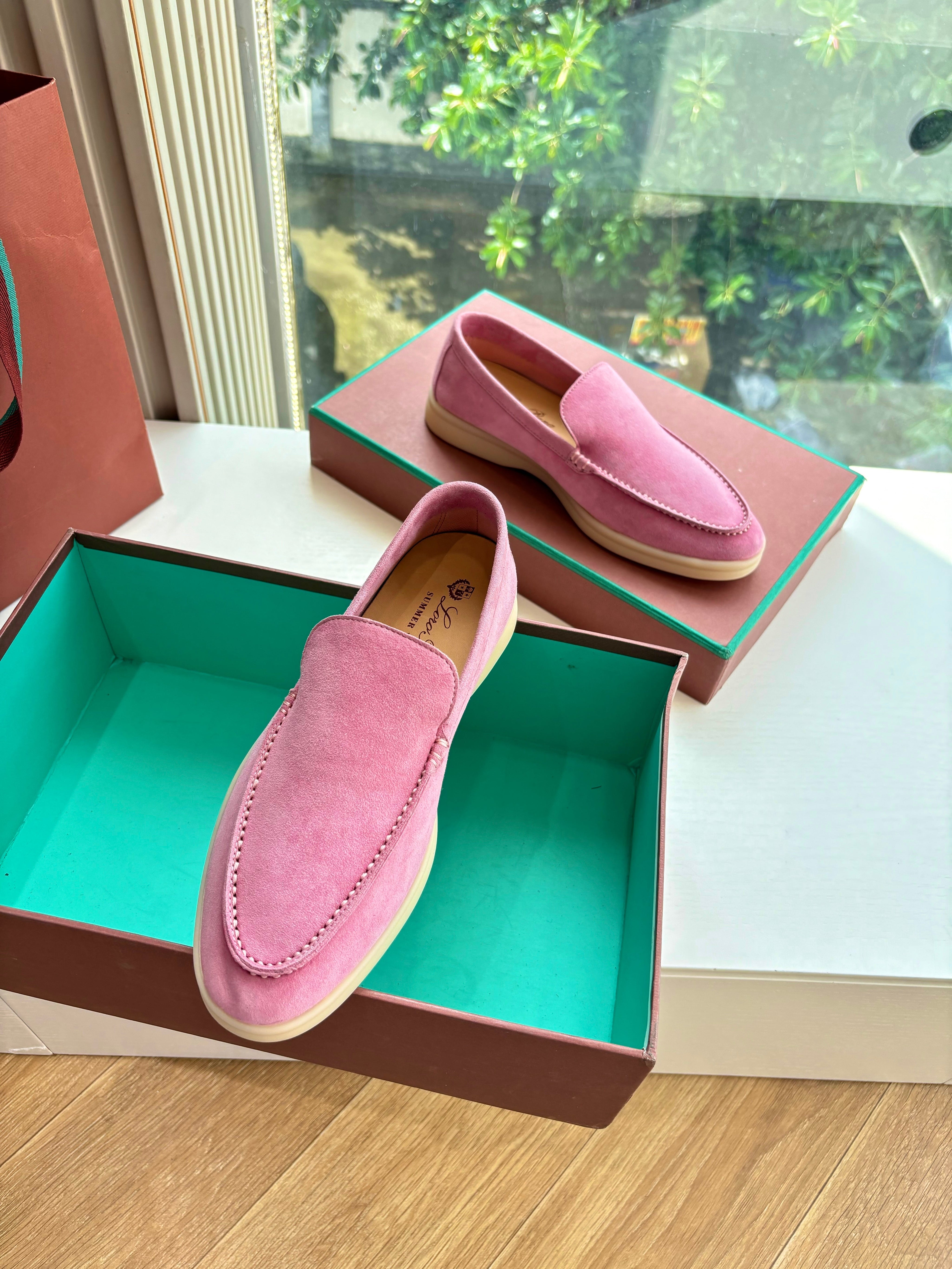 LP LOAFERS 25S IN PINK CASHMERE