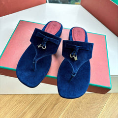 LP THONG SANDALS 25S IN MIDNIGHT BLUE SUEDE