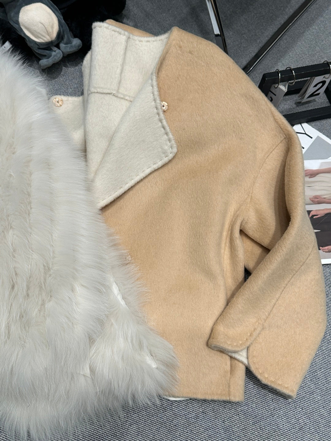 CHANEL 25S REVERSIBLE FOX FUR JACKET 591