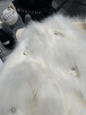 CHANEL 25S FOX FUR JACKET 593