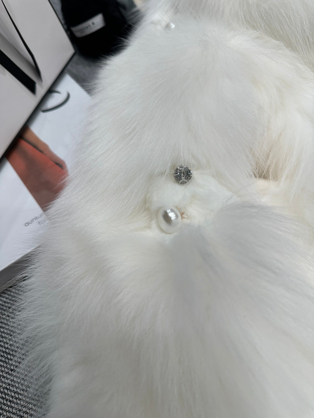 CHANEL 25S FOX FUR JACKET 593