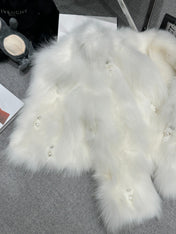 CHANEL 25S FOX FUR JACKET 593