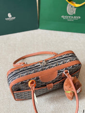 SAINT MARTIN MINI BAG 22 IN BROWN GOYARDINE CANVAS AND CALFSKIN