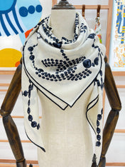 CHANEL 25S SCARF 140 IN CASHMERE 991650