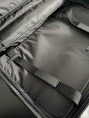 BOTTEGA VENETA 25S ODYSSEY CABIN 3D INTRECCIO PATTERN LUGGAGE 55 IN BLACK CALFSKIN