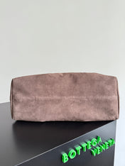 PINACOTECA REVERSIBLE TOTE BAG 43 IN MATCHA LAMBSKIN AND BROWN SUEDE