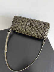 KELIMERO CHA-CHA CLUTCH 28.5 IN DARK GREEN LAMBSKIN
