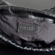 SMALL DUSTBAG 21 IN BLACK LAMBSKIN
