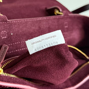 MEDIUM CIAO CIAO 34 IN BURGUNDY CALFSKIN