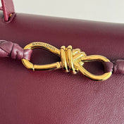 MEDIUM CIAO CIAO 34 IN BURGUNDY CALFSKIN