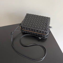 MINI LOOP CAMERA BAG 22 IN BLACK CALFSKIN