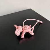 BOTTEGA VENETA 25S DAMEN ELEPHANT CHARM IN BABY PINK CALFSKIN