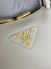 PRADA 25S SMALL BAG 23 IN IVORY CALFSKIN GOLD HARDWARE