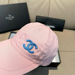 PINK BASEBALL CAP WITH BLUE LOGO IN COTTON 672796