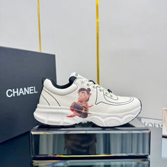 TRAINERS SNEAKER IN WHITE CALFSKIN WITH STICKER 238623