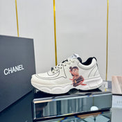 TRAINERS SNEAKER IN WHITE CALFSKIN WITH STICKER 238623