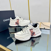 TRAINERS SNEAKER IN WHITE CALFSKIN WITH STICKER 238623