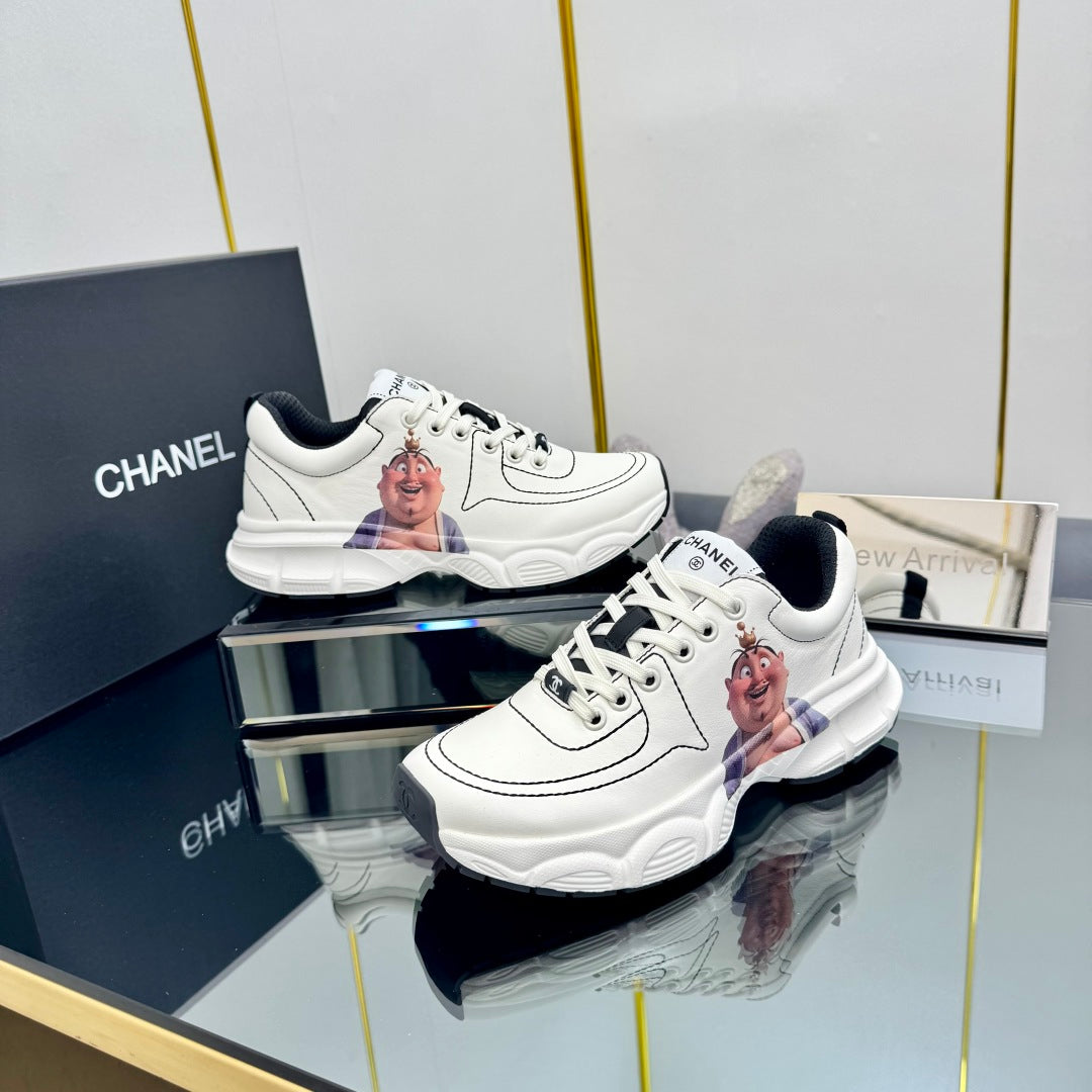 TRAINERS SNEAKER IN WHITE CALFSKIN WITH STICKER 238628