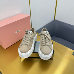 WASH SNEAKER IN DARK BEIGE DENIM